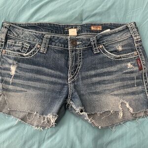 Silver Jeans Women's Distressed Denim Shorts